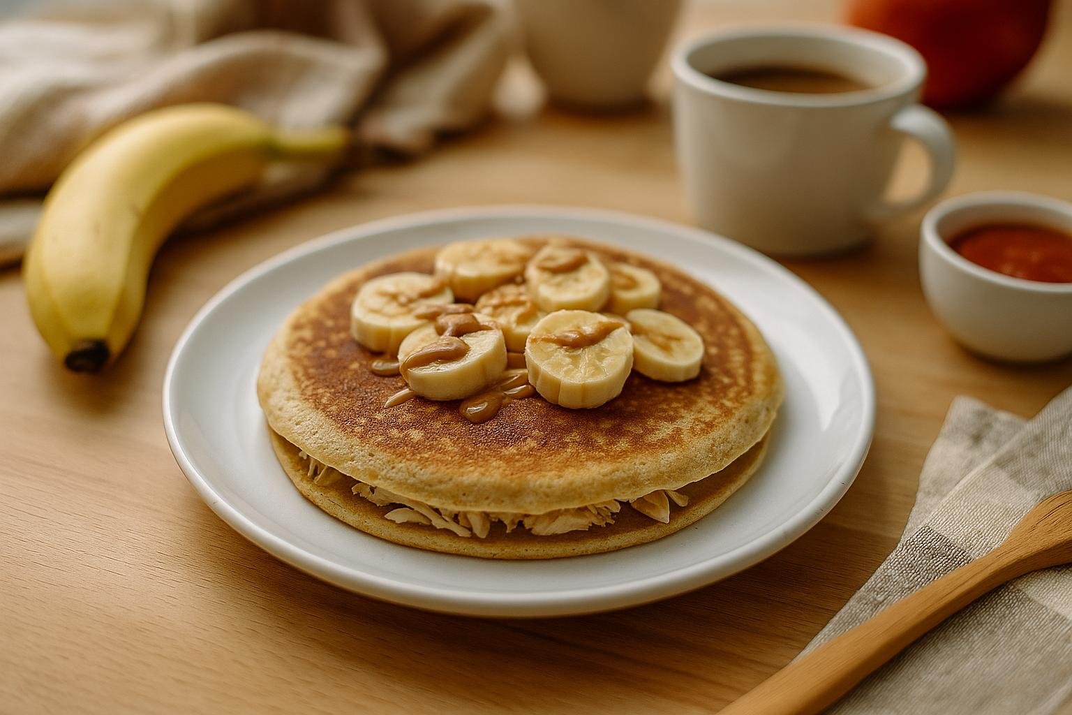 Panqueca de Banana com Whey